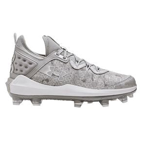 Men's Under Armour Harper 8 Elite TPU Molded Baseball Cleats Cleats 13 Grey Heather