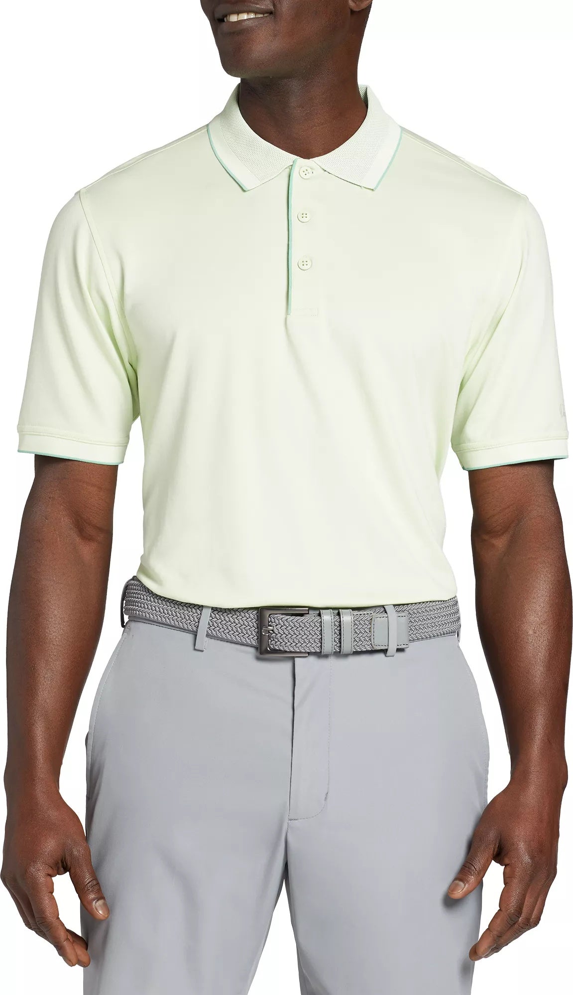 Walter Hagen Men's Clubhouse Pique Golf Polo, XXL, Lime Green