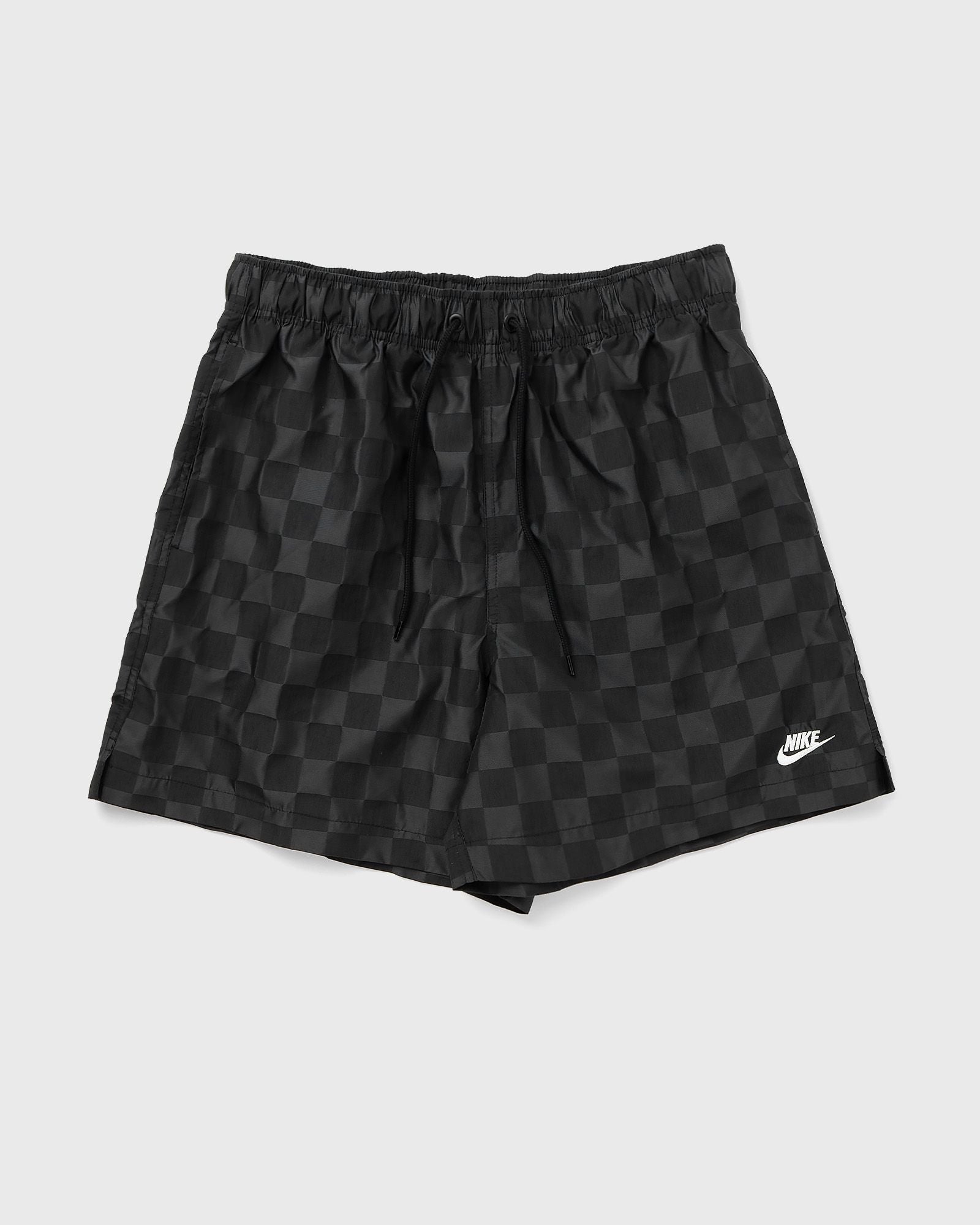 Nike Men's Club Checkered Nylon Flow Shorts in Black/Black Size Medium 100% Nylon