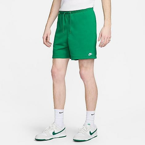 Nike | Men's Club French Terry Flow Shorts, Green, Size Medium
