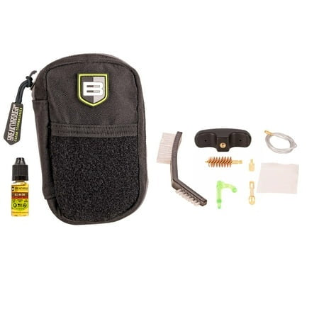 Badge Series Pull-Through Cleaning Kit W/ Molle Pouch, 12 Gauge