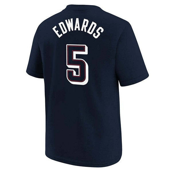 Kids' USA Basketball Anthony Edwards #5 Name & Number T-Shirt Nike T-Shirt Small Obsidian
