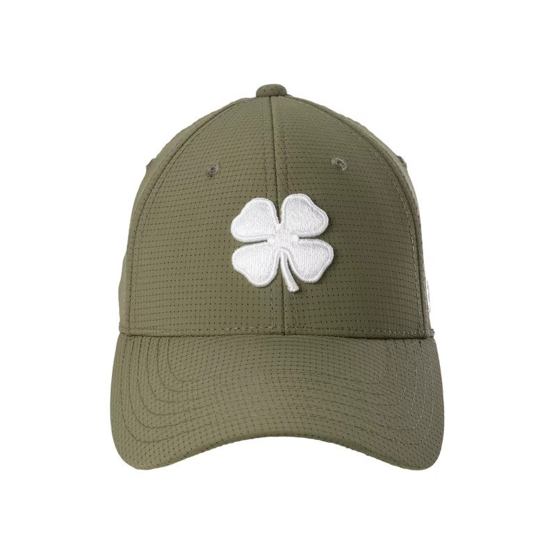 Black Clover Iron X Steel Hat Baseball Caps Titanium Grey Hat/3D White Clover : SM/MD, Spandex/Polyester