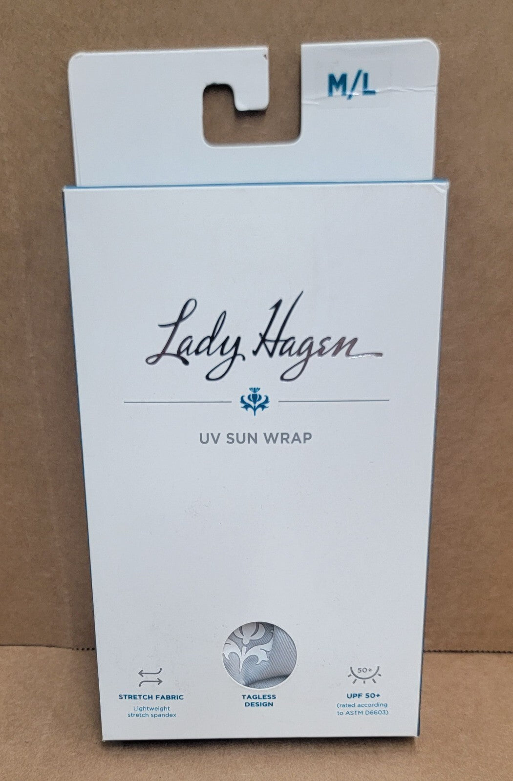 Walter Hagen Women's Golf UV Shoulder Wrap Gray Sky Size M/L