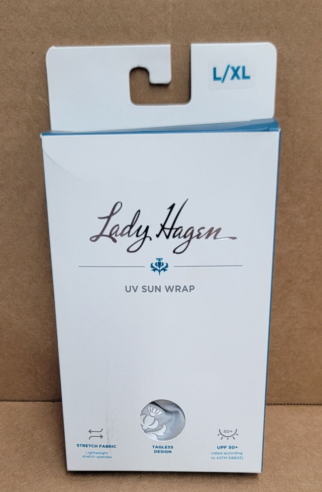 Walter Hagen Women's Golf UV Shoulder Wrap Gray Sky Size L/XL