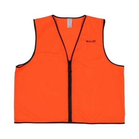 Allen Company Deluxe Blaze Orange Hunting Vest XL Zipper Closure Unisex Model 2055A