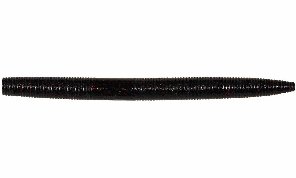 Googan Squad Lunker Log Soft Bait, Black Red Flake, 6, GLL-6-BLR