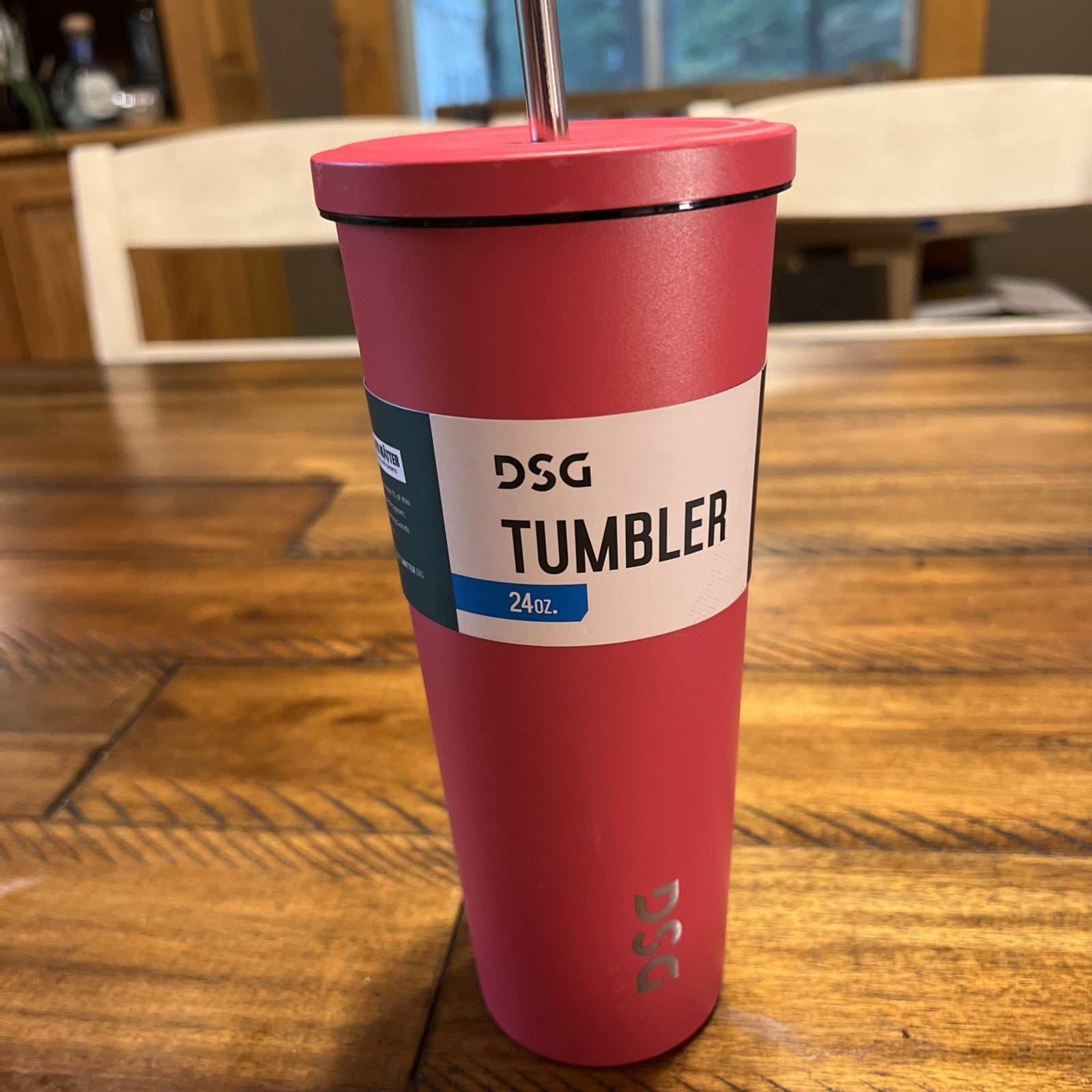 Hot Pink DSG TUMBLER 24oz Stainless Steel Straw with Cleaner Retail $20