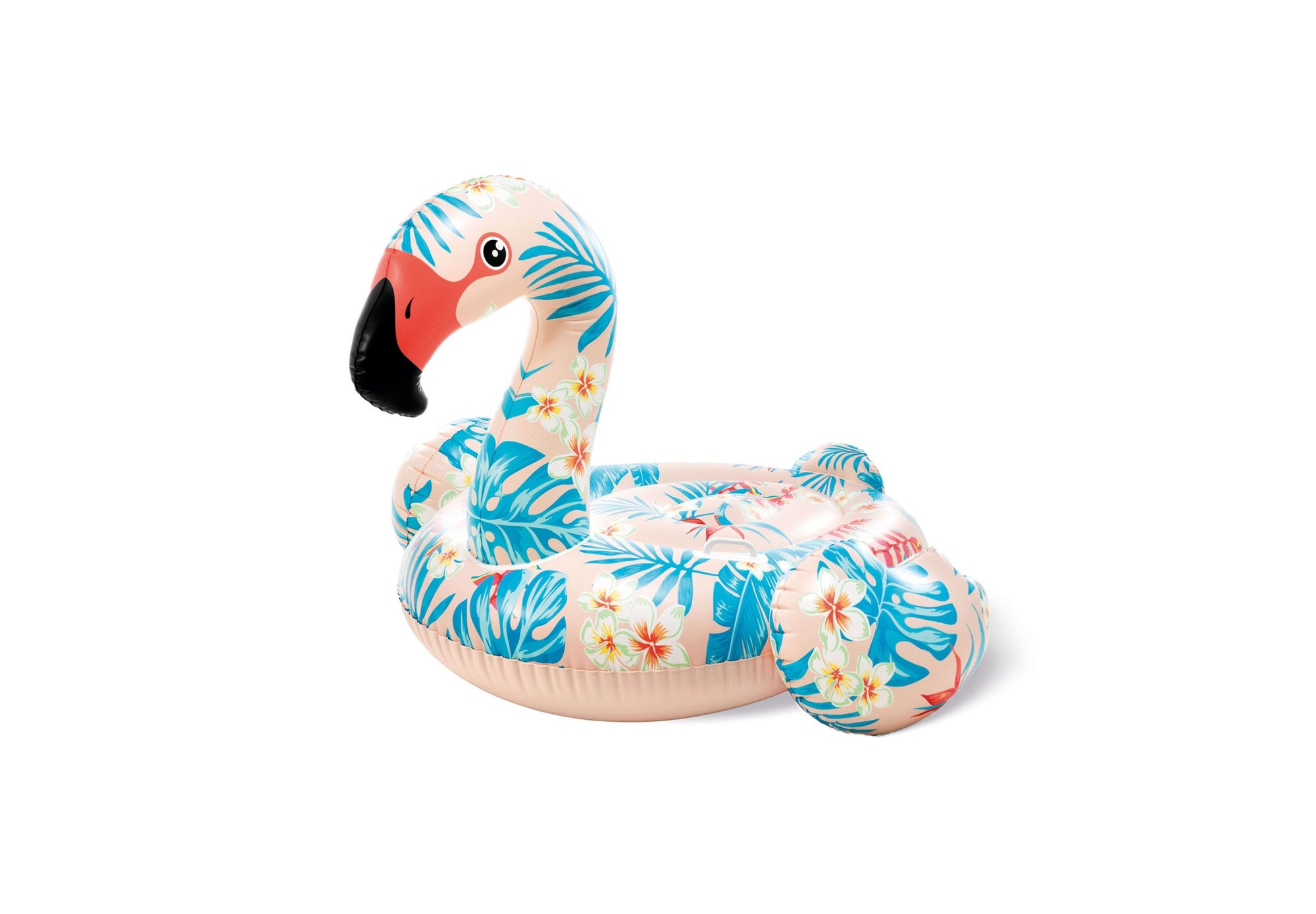 Intex Tropical Flamingo Ride-on Inflatable Pool Float for Unisex Adults Ages 14+ Multi Colored