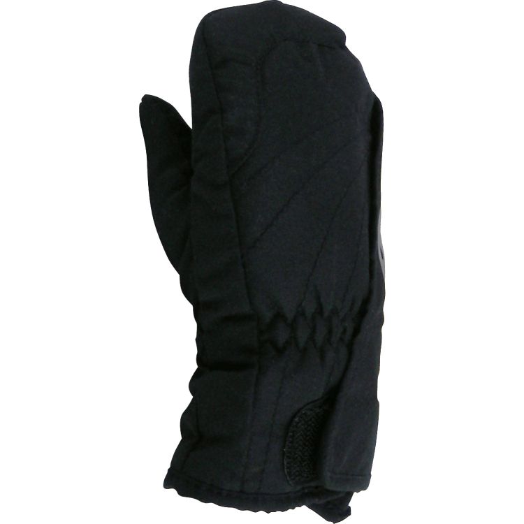 Hot Fingers Youth Zip N Slide Insulated Mittens, Small, Black
