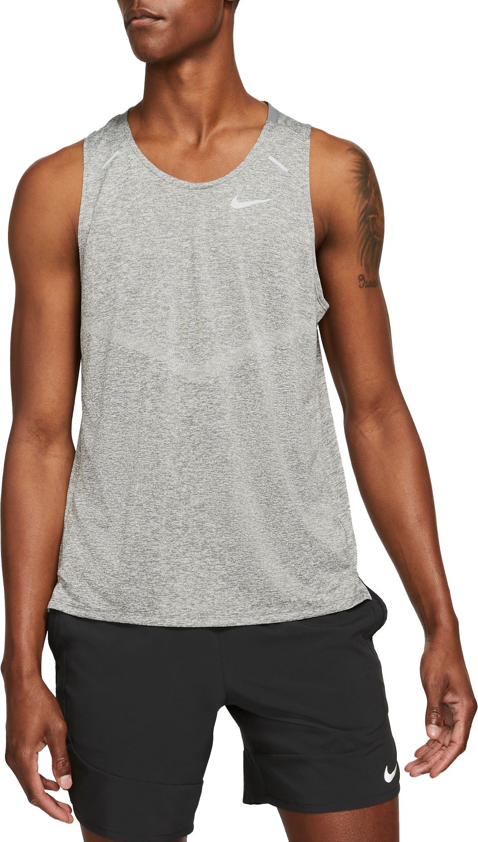 Nike | Men's Dri-FIT Rise 365 Tank Top, Grey, Size XL