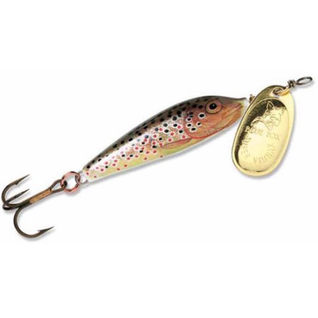 Blue Fox Super Vibrax Size 2 Minnow Spin Fishing Lure 1/8 Oz Brown Trout/Gold