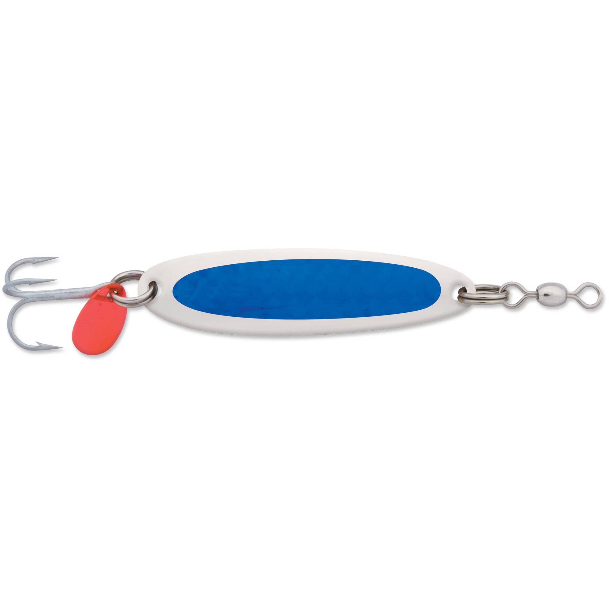 Luhr-Jensen Krocodile Spoon, Fire/Silver Prism-Lite