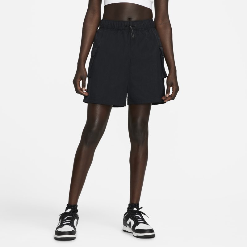 Nike, Short Shorts, Female, Black, Size: S High-rise Woven Shorts