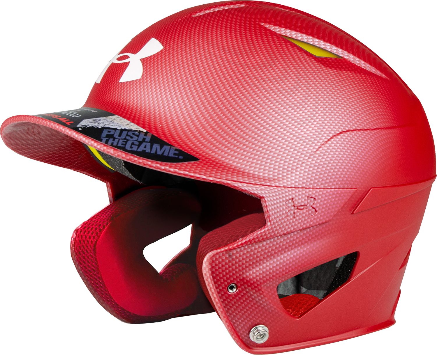 Under Armor Senior Converge Shadow Matte Batting Helmet, Red