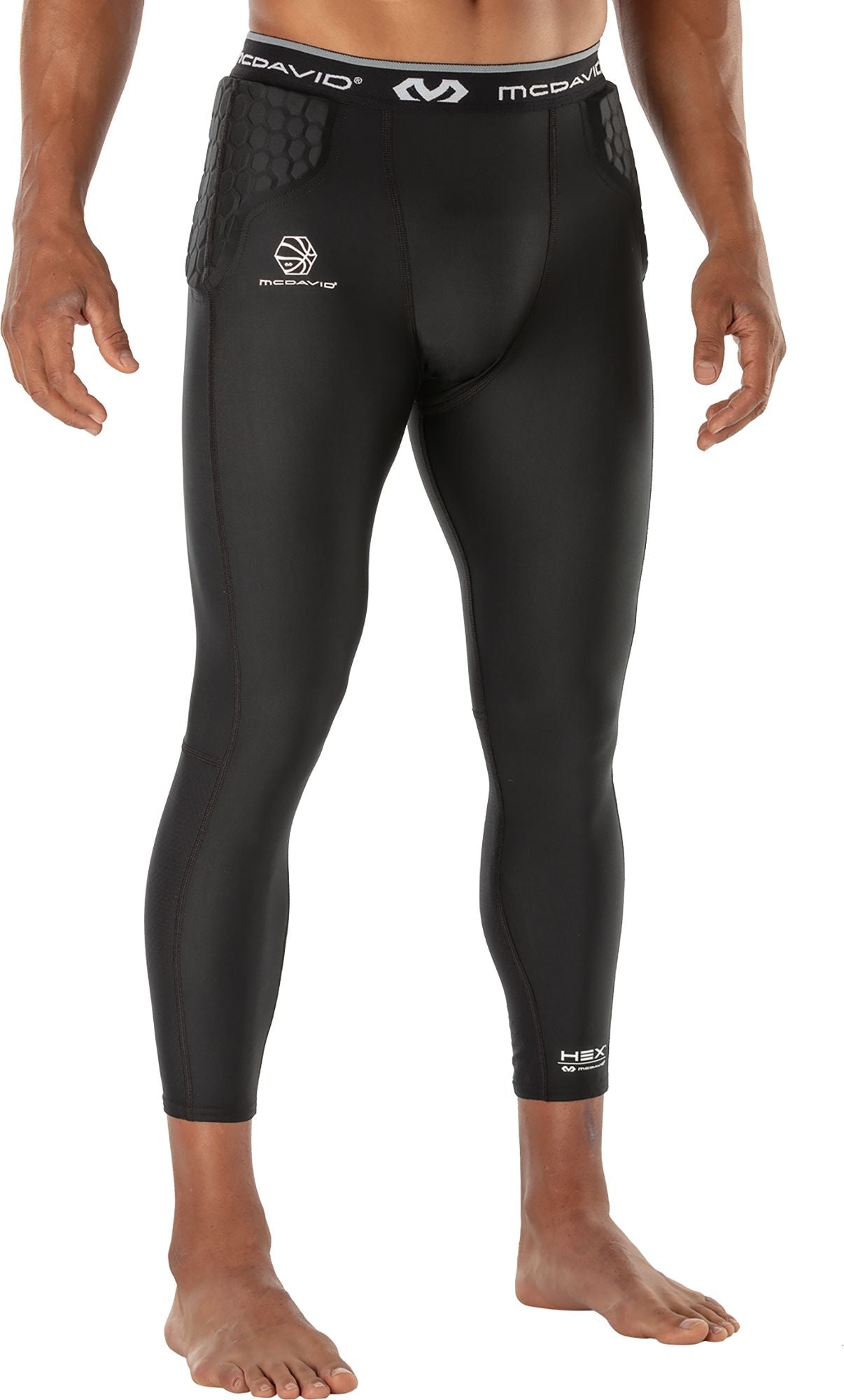 Men's McDavid Hex Basketball Compression 3/4 Padded Tight
