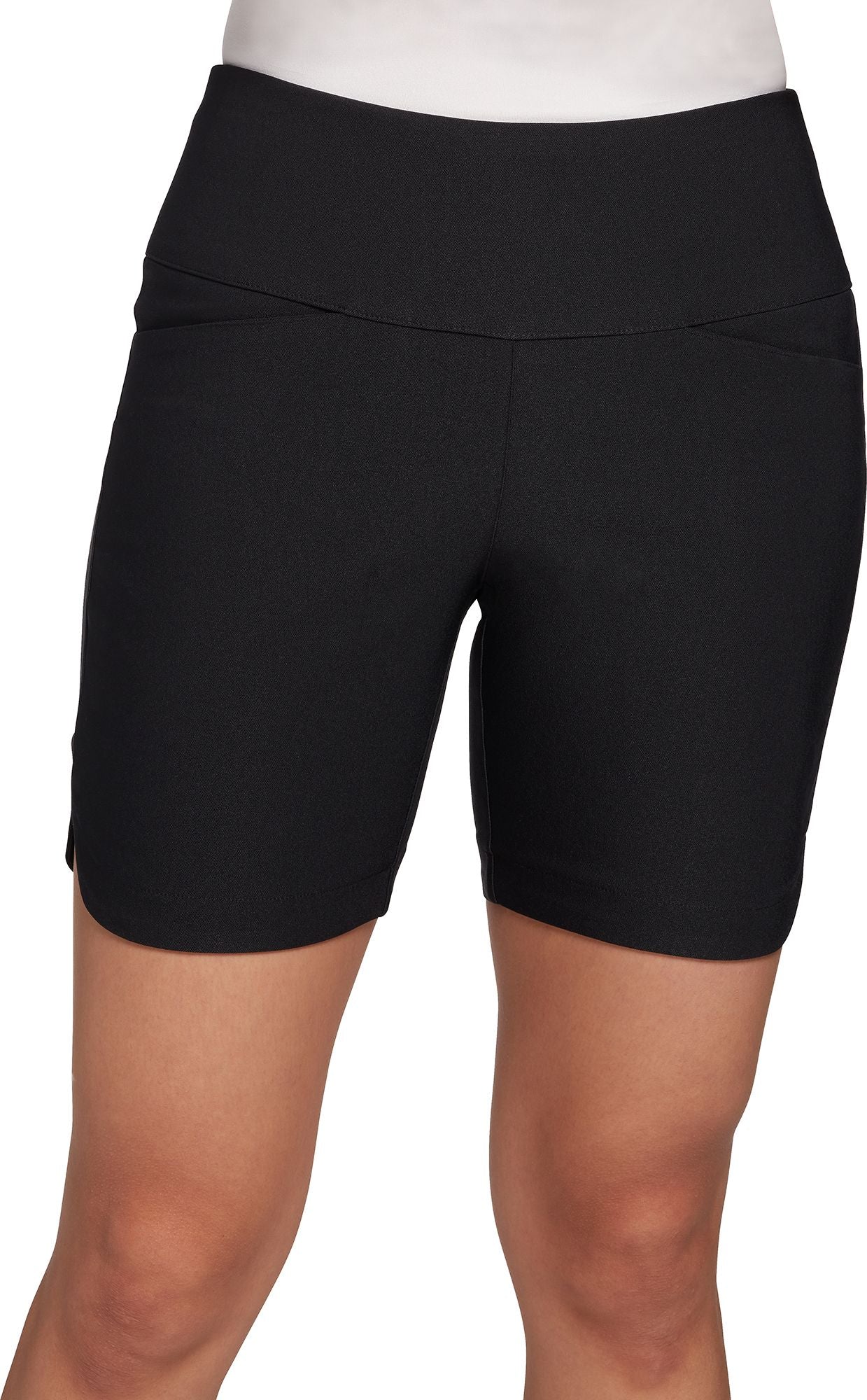Walter Hagen Women's Sculpt 7'' Golf Shorts, XXL, Black