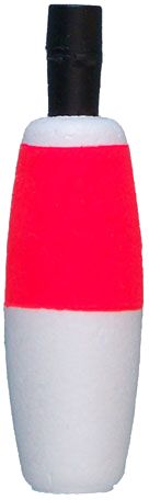 Comal Tackle Husky Cigar Peg Float - Assorted, Red/White