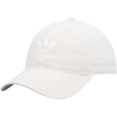 Adidas Originals Men's Relaxed Fit Strapback Hat Wonder White/White 3