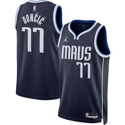 Men's Basketball Tank Top Nba Statement Edition 22 Dri-fit Swingman Jersey No 77 Luka Doncic Dalmav College Navy