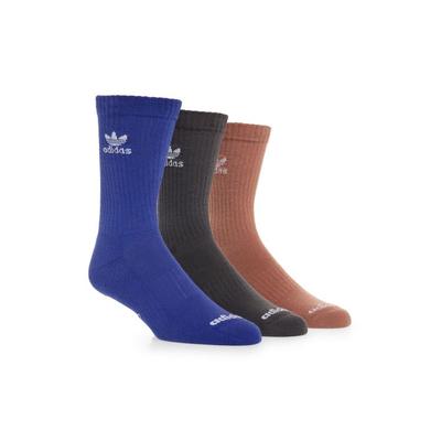 Adidas Originals Men S Color Wash Crew Socks - 3 Pack (Blue/Grey One Size)