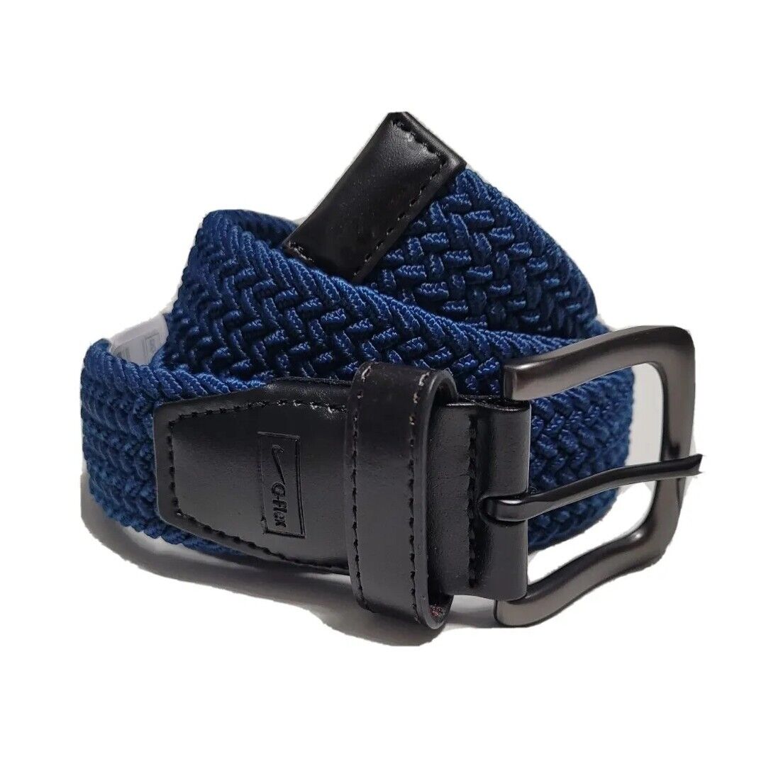 Nike Stretch Woven Belt, Men's, Large, Marina Blue