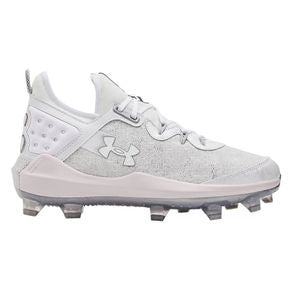 Men's Under Armour Harper 8 Elite TPU Molded Baseball Cleats Cleats 10 White