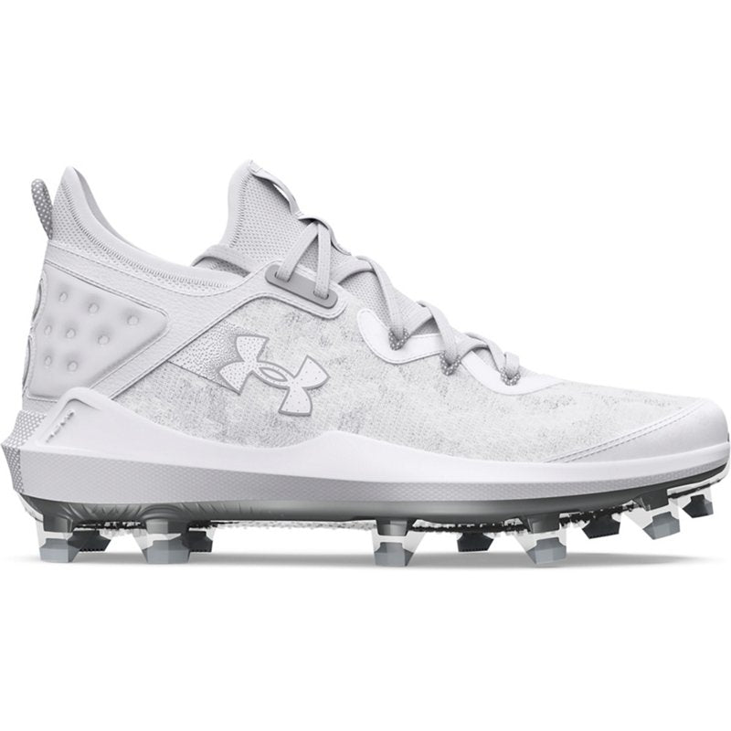 Men's Under Armour Harper 8 Elite TPU Molded Baseball Cleats Cleats 11.5 White