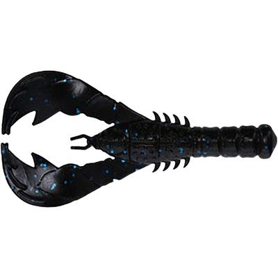 Yamamoto Yama Craw3 Black W/Lg Blue Flk 8pk