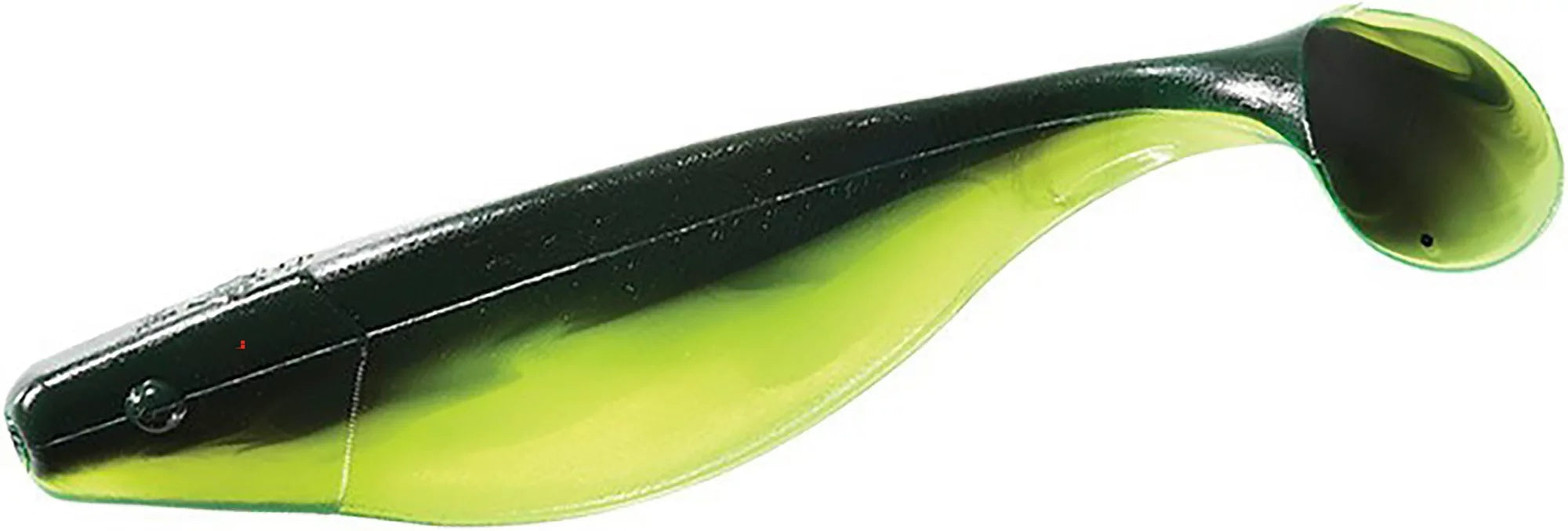 Mister Twister Sassy Shad Fishing Lure, Chartreuse/Black Back