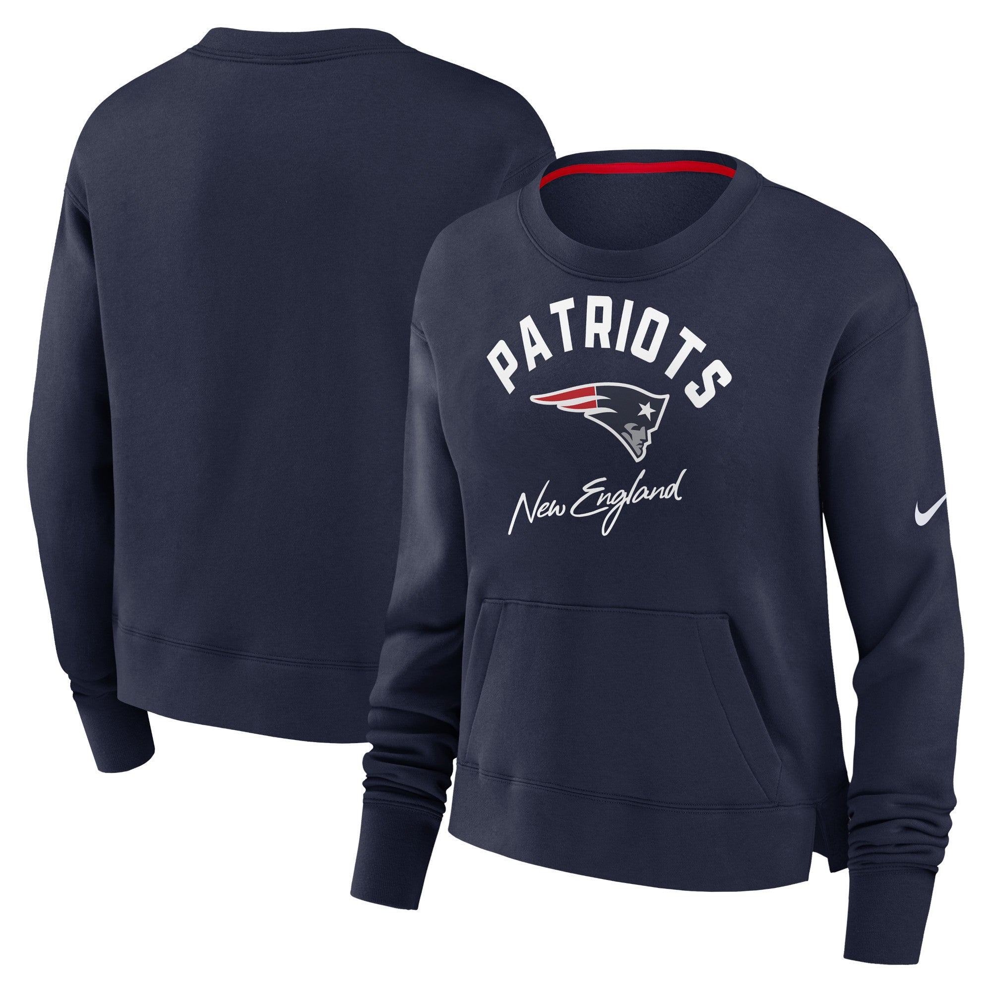 New England Patriots Nike Crew Fleece - Womens