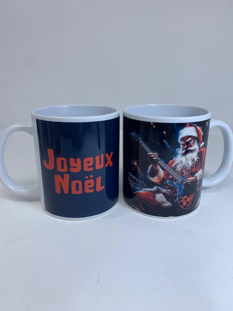 Tasse humoristique Noel Loud Guitar