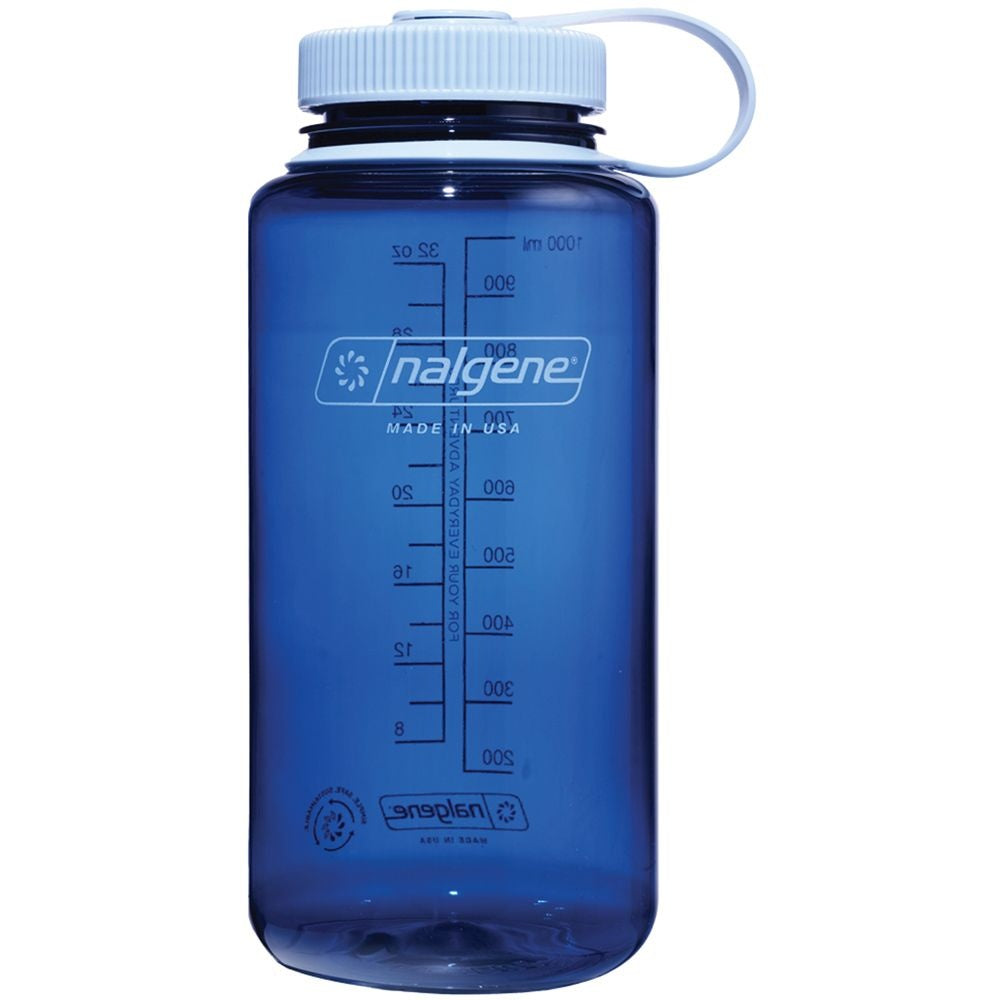 Nalgene Wide Mouth Sustain Water Bottle, 32 Oz, Indigo, 32oz, 2020-6132
