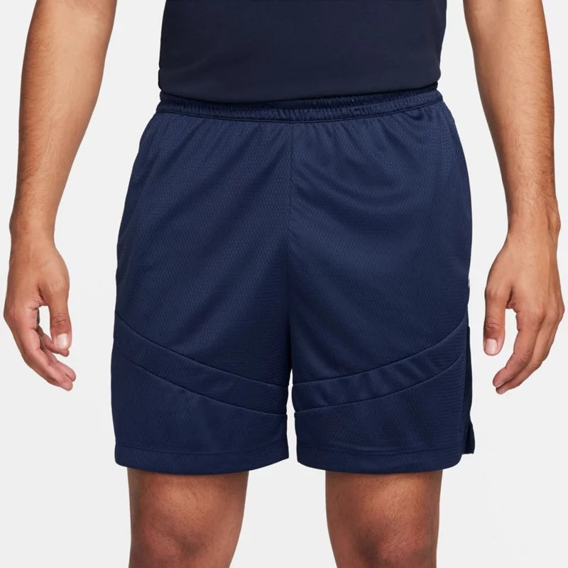 Nike Men's Dri-FIT Icon+ Shorts 6 in Midnight Navy Blue/White, Small - Men's Basketball at Academy Sports