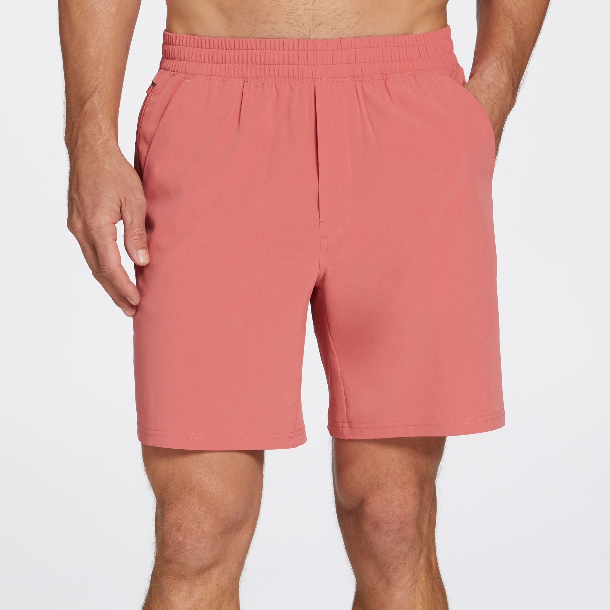 VRST Men's 7" All-in Lined Short, Small, Pink Rouge