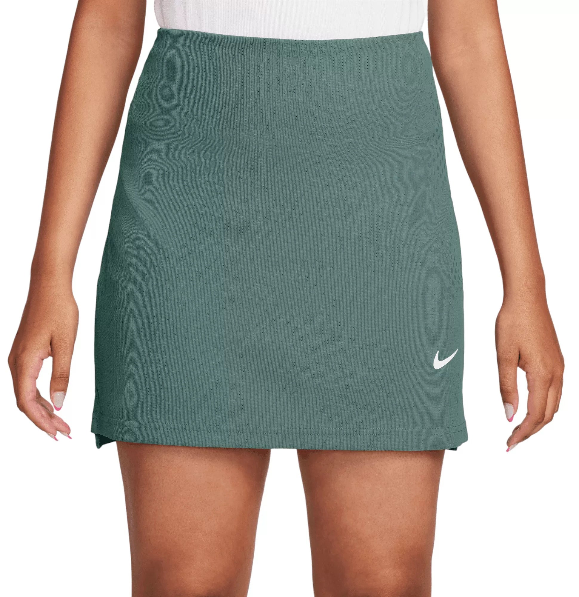 Nike Women's 17 Dri-FIT ADV Tour High-Waisted Long Golf Skort, XS, Bicoastal Brown