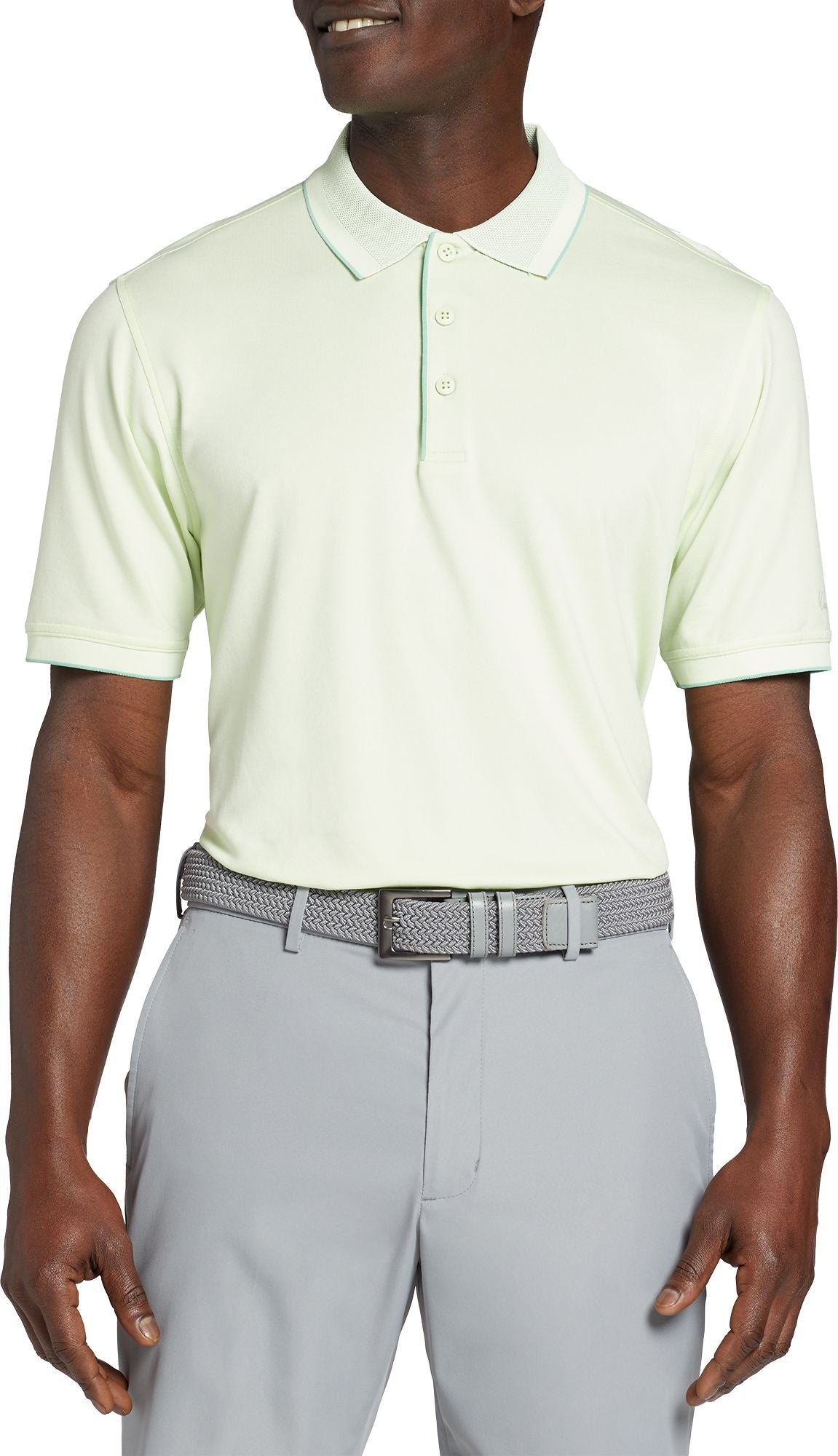 Walter Hagen Clubhouse Pique Golf Polo, Men's, XL, Lime Green