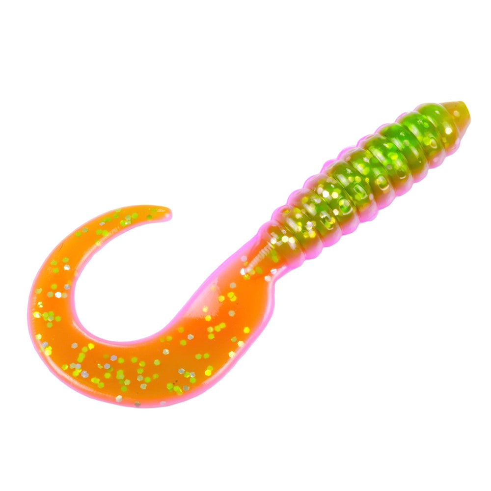 Strike King Mr. Crappie Grub, Electric Chicken