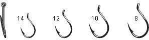 Gamakatsu Single Egg Hook Size #12 Red