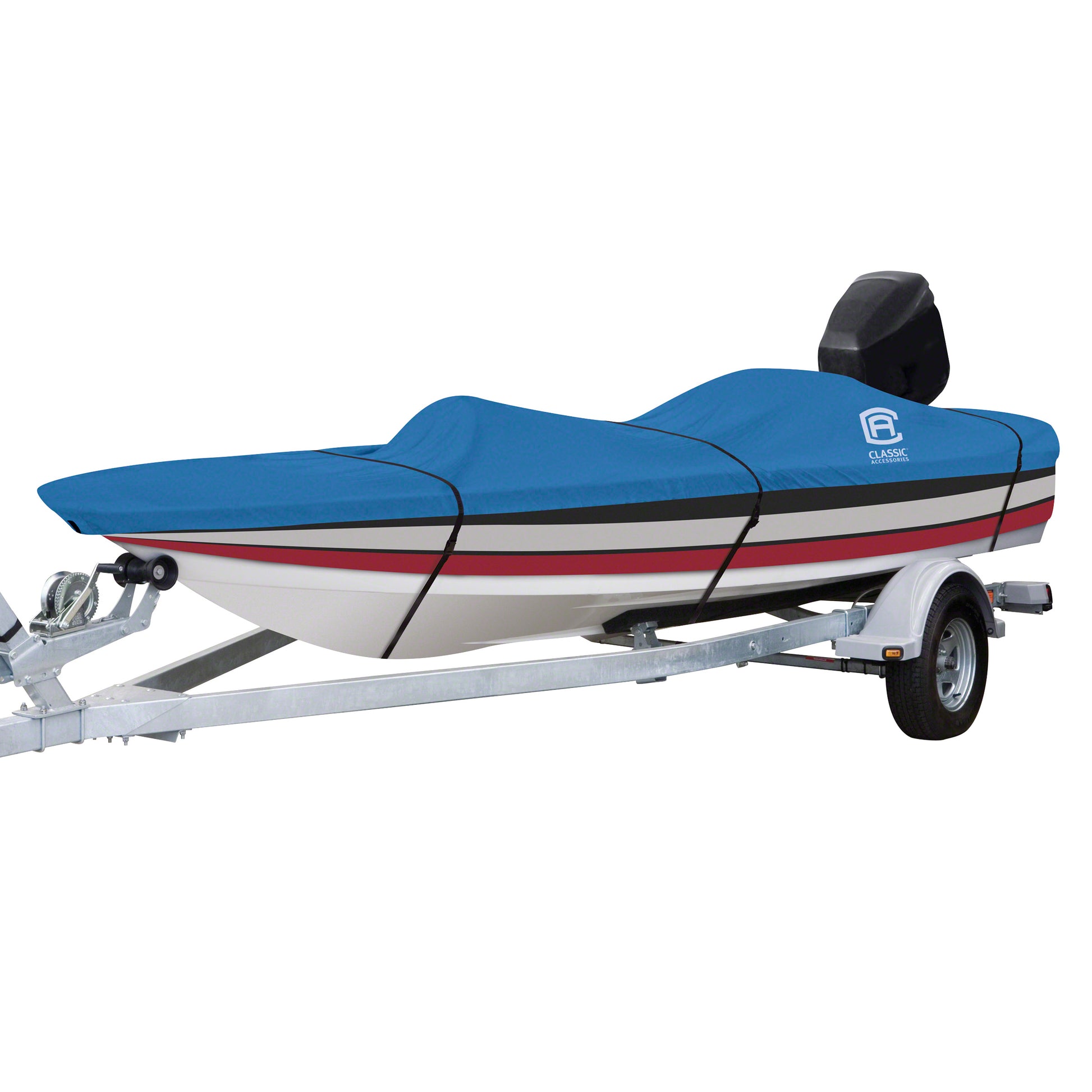 Classic Accessories 20-146-090501-00 Stellex Boat Cover Blue - Mdl B - 1 Cs - All