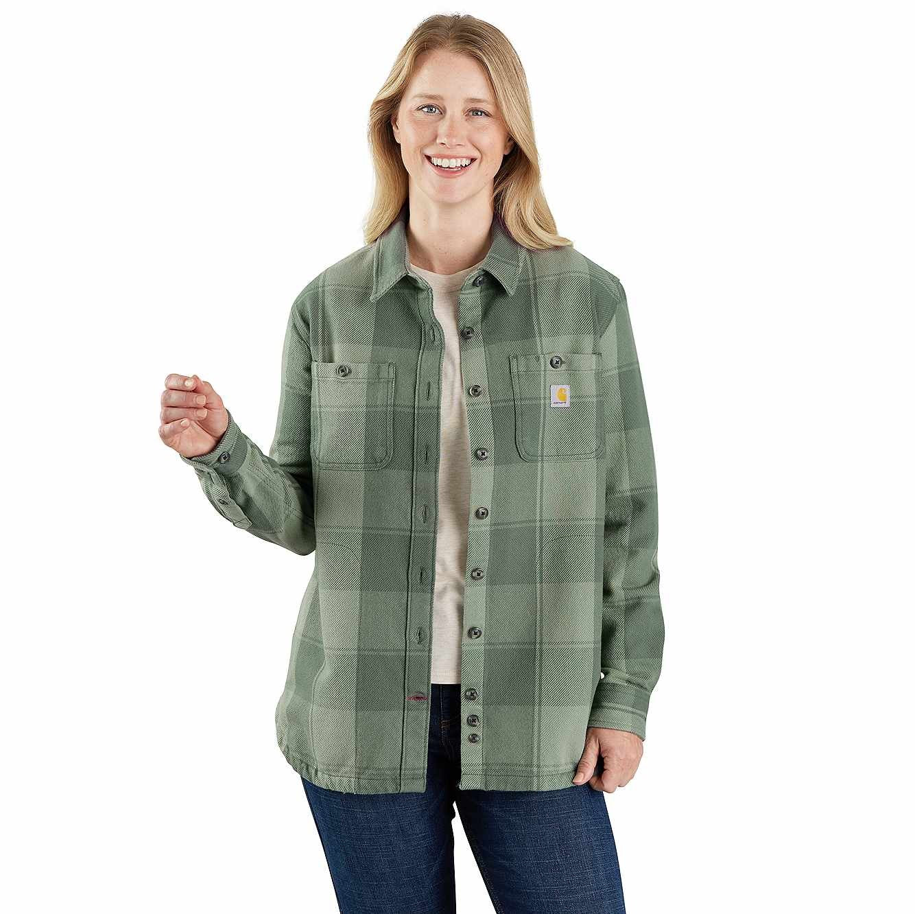 Carhartt Women's Loose Fit Twill Shirt Jacket - Patina M