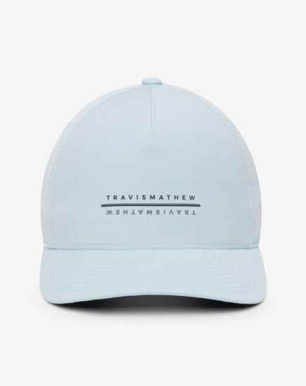 TravisMathew Hilo Hills Golf Snapback Hat One Size Dream Blue