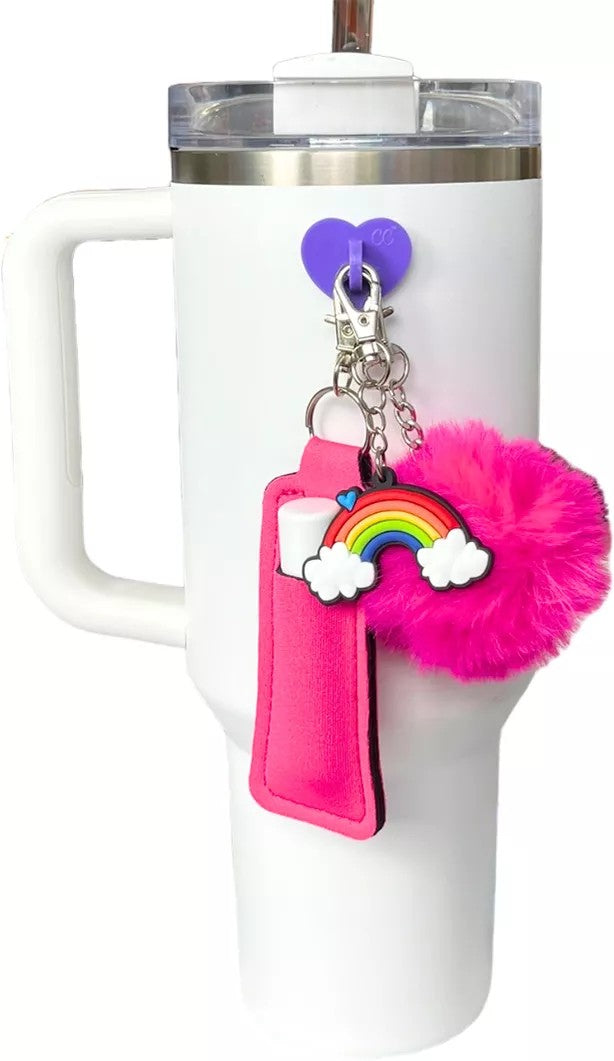 CharCharms Hook and Charm Bundle, Pink Rainbow