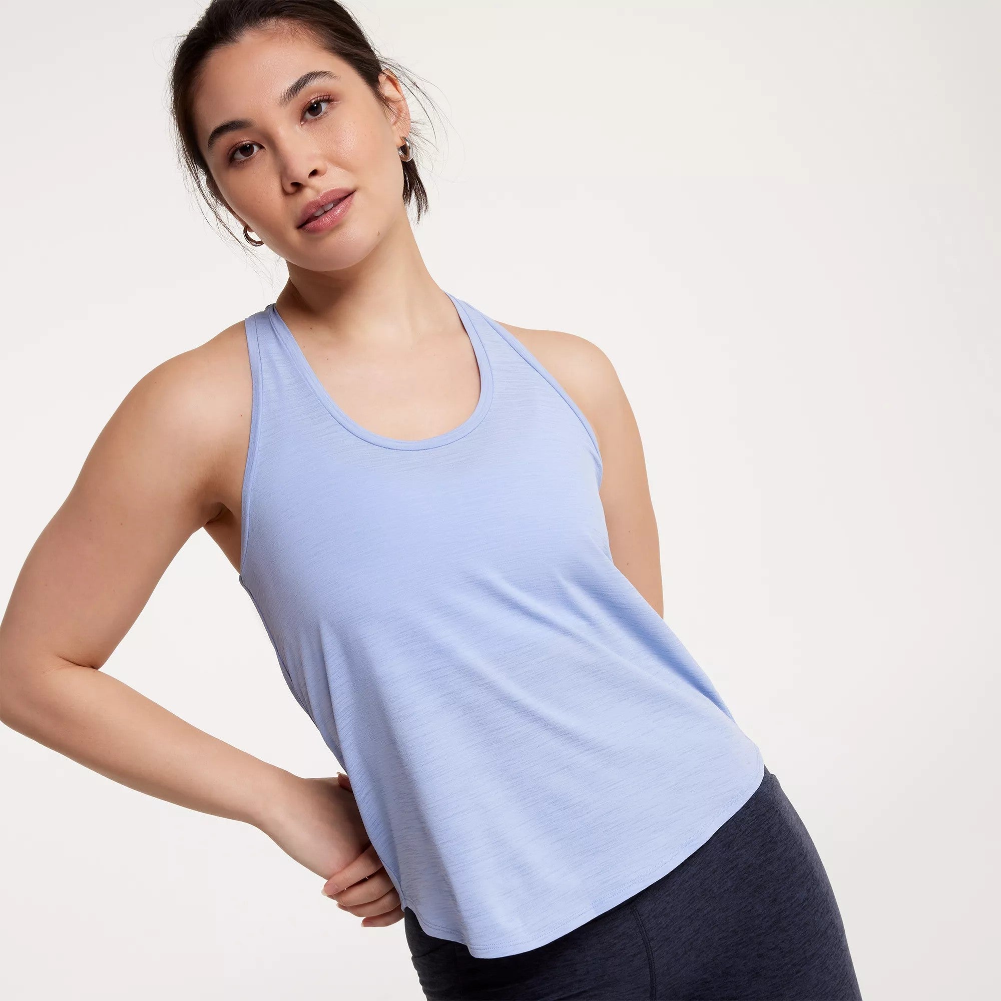 CALIA Women's Twist Back Tank, XXS, Peri Dusk