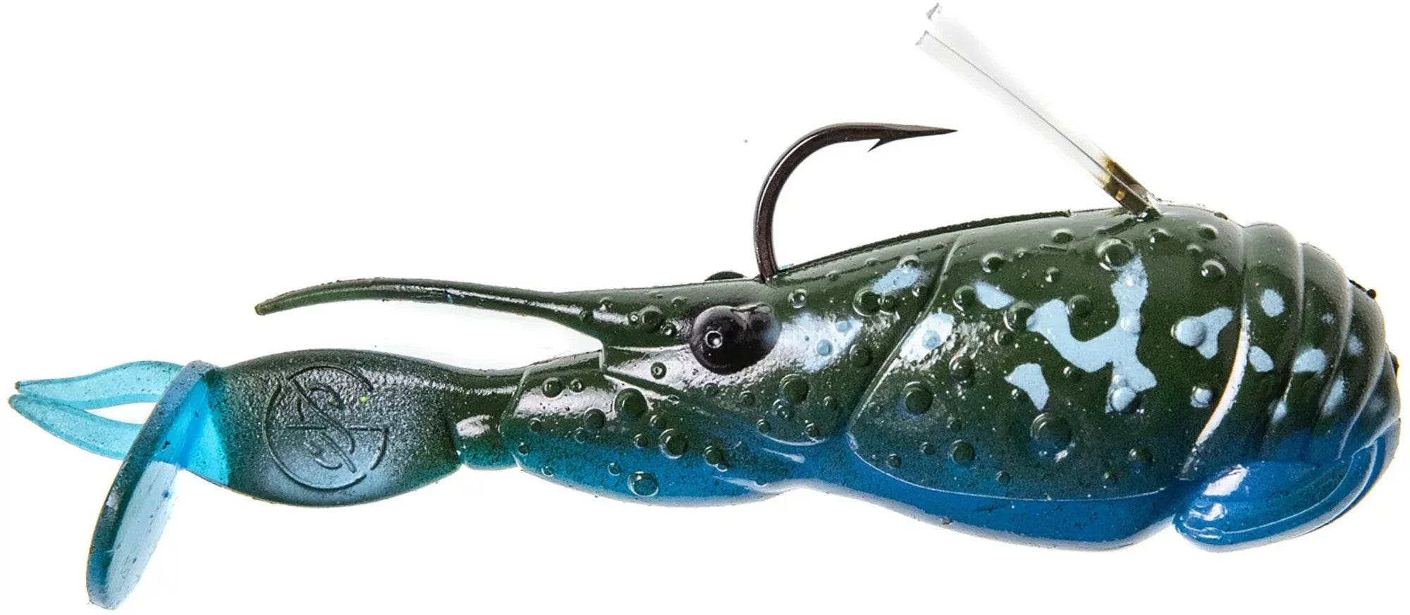 Googan Squad Scuddle Bug Swimbait, Green Pumpkin Blue, 4in, GBSB-438-GPB