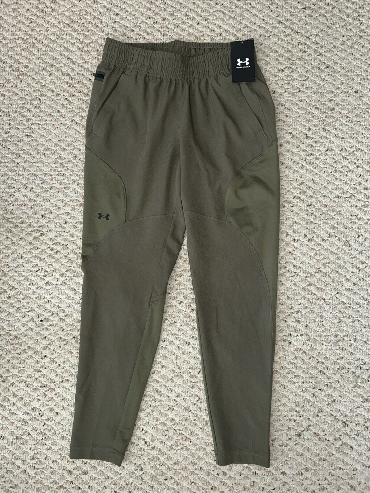 NWT $70 Under Armour Womans Olive Green Unstoppable Joggers Pants - Size XS