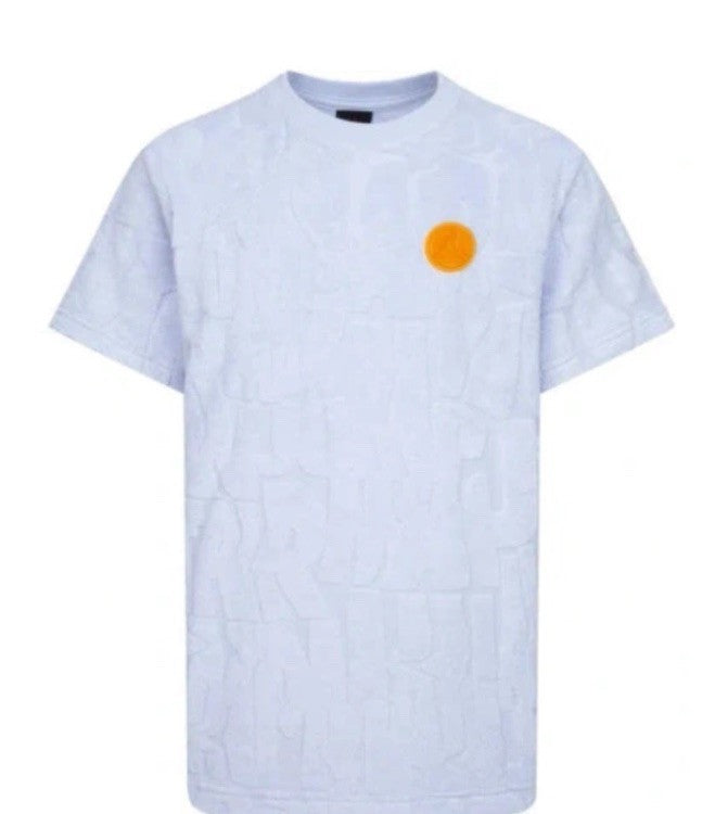 NWT Nike Air Jordan Boys' Fuel up Cool Down Gray Terry T-Shirt Sz M $40