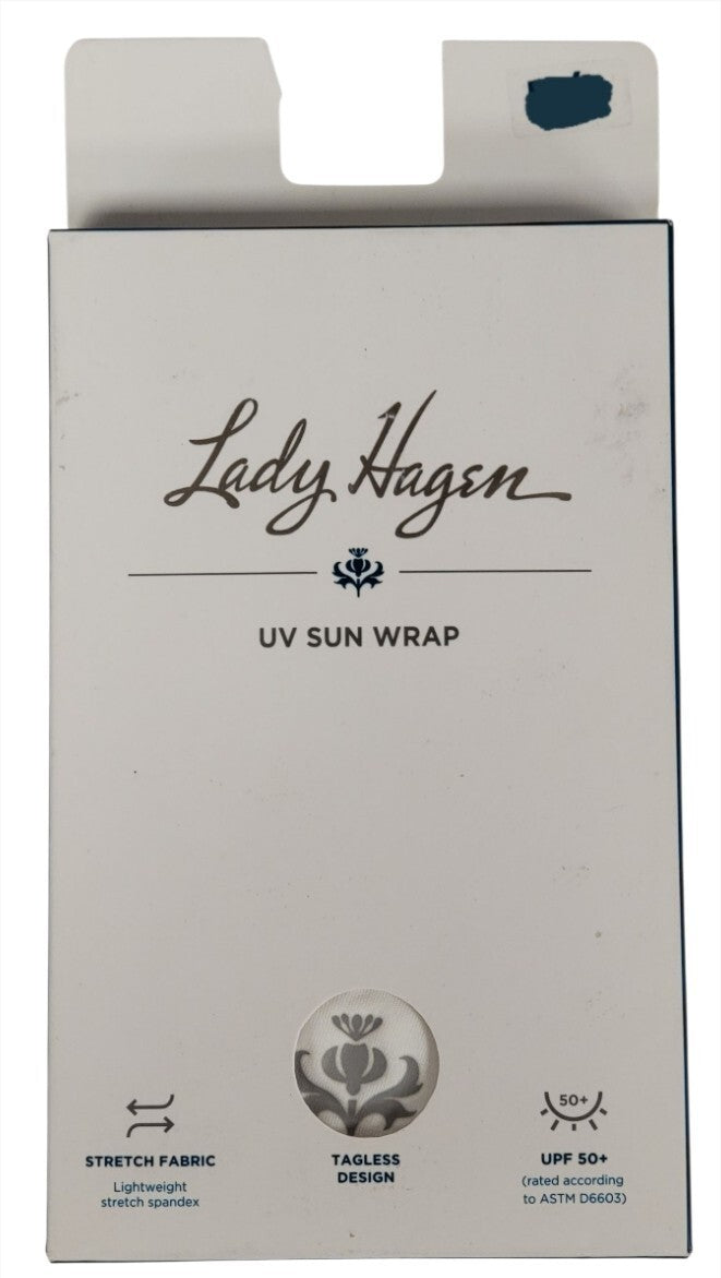 Lady Hagen UV UPF 50+ Golf Beach Sun Protection White Shoulder & Arms Wrap PK SZ
