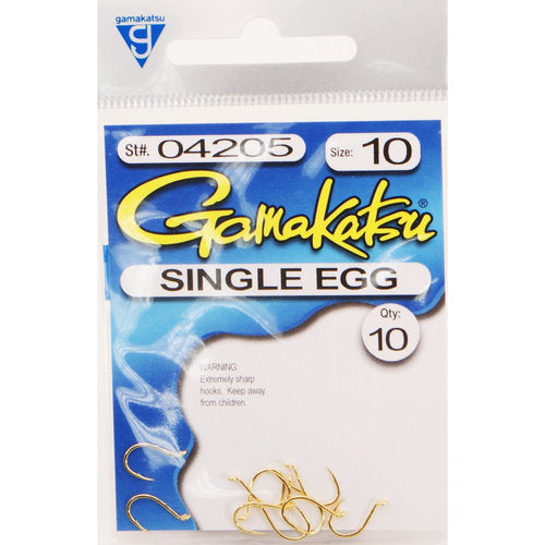 Gamakatsu Single Egg Gold 10 10pk