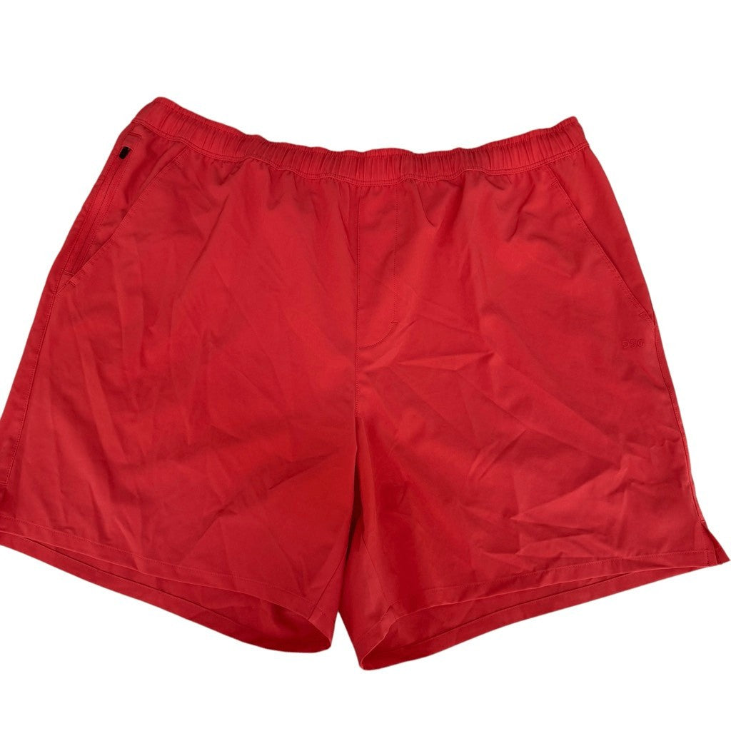 DSG Men's 6" Agility Woven Training Shorts Hybrid Red Sun Size XL NWT